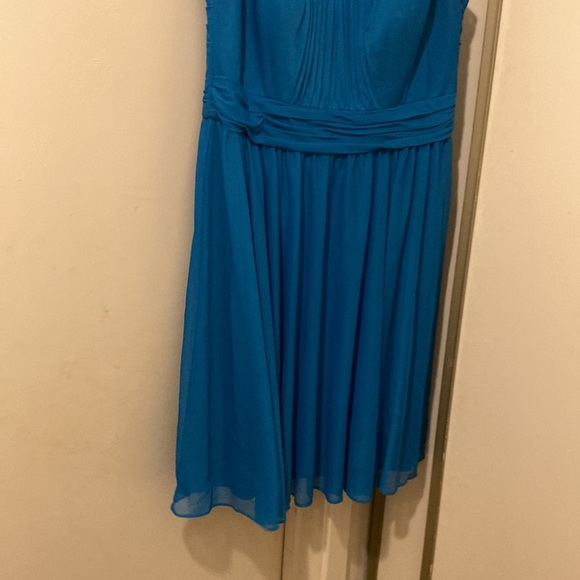 GORGEOUS DAVID’S BRIDAL DRESS…PACIFIC BLUE…SIZE 14 - Picture 3 of 8